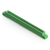 50 Position Femelle Connecteur Non spécifié - double bord Or 0,156 po (3,96mm) Vert