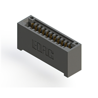 11 Position Female Connector Non Specified - Single Edge Gold 0.100" (2.54mm) Black