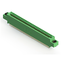64 positionen Buchse Steckverbinder Nicht angegeben - Doppelkante Gold 0,100" (2,54mm) Grün