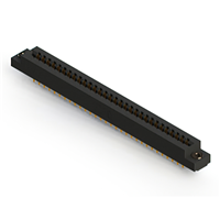 60 Position Female Connector Non Specified - Dual Edge Gold 0.156" (3.96mm) Black