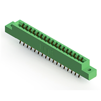 34 Position Femelle Connecteur Non spécifié - double bord Or 0,156 po (3,96mm) Vert