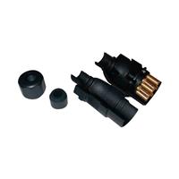 7 腳位圓形連接器 插頭、內孔式插座和插入式針腳 螺釘