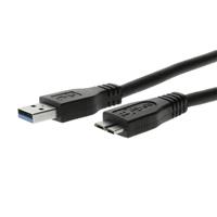 USB 5Gbps (USB 3.0, USB 3.x Gen 1, Superspeed) Cable A Male to Micro B Male 1.00' (304.8mm) Shielded