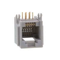Jack Modular Connector 6p6c (RJ11, RJ12, RJ14, RJ25) 90° Angle (Right) Unshielded
