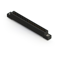 18 Position Femelle Connecteur Non spécifié, bord unique Or 0,156 po (3,96mm) Noir