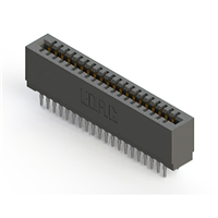 40 Position Female Connector Non Specified - Dual Edge Gold 0.100" (2.54mm) Black