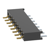 8 Positionen Buchse Steckverbinder 0,079" (2,00mm) Oberflächenmontage, rechtwinklig Gold