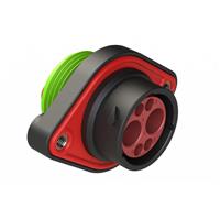 6 针位圆形连接器 插座外壳 面板安装