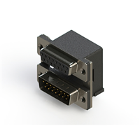 15, 15 Position D-Sub - Stacked Receptacle, Female Socket ; Plug, Male Pins Connector