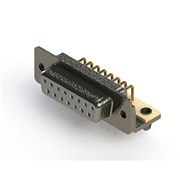 15 Position D-Sub Receptacle, Female Sockets Connector