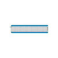 Wire Marker, Cards 0.25" W x 1.50" L (6.4mm x 38.1mm) White Vinyl Cloth