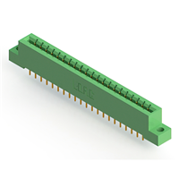 42 Position Female Connector Non Specified - Dual Edge Gold 0.156" (3.96mm) Green