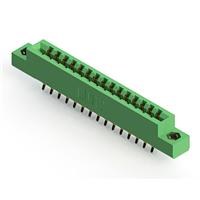 30 positionen Buchse Steckverbinder Nicht angegeben - Doppelkante Gold 0,156" (3,96mm) Grün