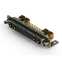 21 (17 + 4 Coax) Position D-Sub, Combo Receptacle, Female Sockets Connector