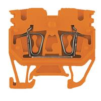 Terminal Block Connector 2 Position Feed Through Orange 12-26 AWG