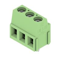 3 Position Wire to Board Terminal Block Horizontal with Board 0.200" (5.08mm) Through Hole