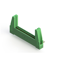 21 Position Femelle Connecteur Non spécifié, bord unique Or 0,100 po (2,54mm) Vert