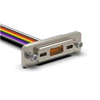 D-Sub Cable Assembly D-Type, Nano-D Multiple, Individual 1.50' (457.20mm) Receptacle, Female Sockets to Individual Wire Leads Unshielded