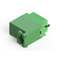 20 Steckverbinder Stecker, Zwitterkontakte Frei hängend Grün Rack und Paneel