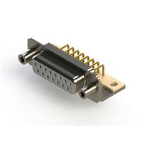 15 Position D-Sub Receptacle, Female Sockets Connector