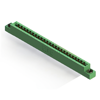 56 Position Femelle Connecteur Non spécifié - double bord Or 0,156 po (3,96mm) Vert