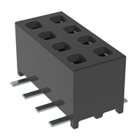 8 Position Receptacle Connector 0.079" (2.00mm) Surface Mount Gold