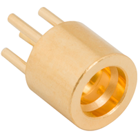 SMP 连接器 插孔，公引脚 50 欧姆 通孔 焊接