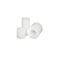 Round Spacer Unthreaded Nylon 0.500" (12.70mm) 1/2" Natural