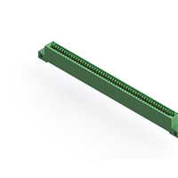 53 Position Female Connector Non Specified - Single Edge Gold 0.100" (2.54mm) Green