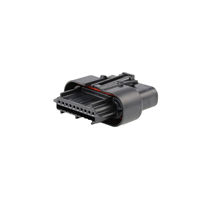 9 矩形连接器 - 外壳 插座 黑色 0.071"（1.80mm）