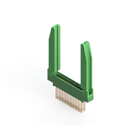 34 Position Femelle Connecteur Non spécifié - double bord Or 0,100 po (2,54mm) Vert