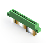 50 Position Femelle Connecteur Non spécifié - double bord Or 0,100 po (2,54mm) Vert