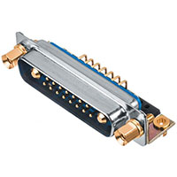 17 (15 + 2 Coax or Power) Position D-Sub, Combo Receptacle, Female Sockets Connector