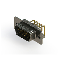 9 Position D-Sub, Combo Plug, Male Pins Connector