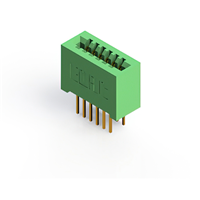 12 positionen Buchse Steckverbinder Nicht angegeben - Doppelkante Gold 0,100" (2,54mm) Grün