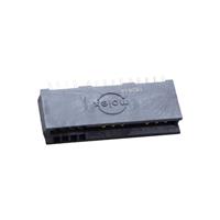 12（8 + 4 电源） 位置 母头 连接器 非指定 - 双边 镀金 0.508"（12.90mm） 黑色