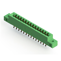 28 positionen Buchse Steckverbinder Nicht angegeben - Doppelkante Gold 0,156" (3,96mm) Grün