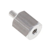 Hex Standoff Threaded #4-40 Aluminum 0.375" (9.53mm) 3/8"