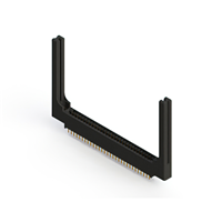 60 Position Female Connector Non Specified - Dual Edge Gold 0.125" (3.18mm) Black