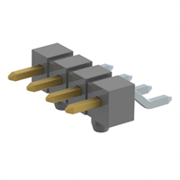 Connector Header Surface Mount, Right Angle 4 position 0.100" (2.54mm)