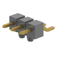 Cabezal de conector Montaje en superficie, ángulo recto 3 posiciones 0.100" (2.54mm)