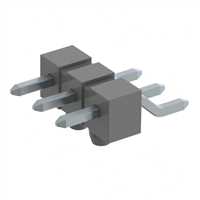 Connector Header Surface Mount, Right Angle 3 position 0.100" (2.54mm)