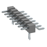 Steckverbinder, Steckleiste Oberflächenmontage, rechtwinklig 8 positionen 0,100" (2,54mm)