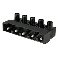 Solid-state verlichtingsconnectors 5 positie Stekker, pennen mannetje Kaart naar kabel/draad Schroef