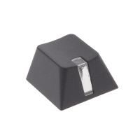 Vierkant, hol Sleutelschakelaar Schakeldop Zwart Kliksysteem