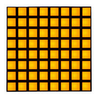 顯示器模組 - LED 點陣和叢集 8 x 8 共負極 黃 2.1V 長 1.20" x 寬 1.20" x 高 0.32" (31.00mm x 31.00mm x 8.00mm)