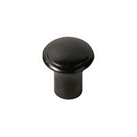 Smooth Knob #8-32 Shaft with No Indicator Plastic Black