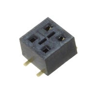 4 Posities Receptacle Connector 0,100" (2,54mm) Opbouwmontage Goud