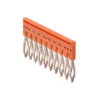 10 Position Terminal Block Jumper Flat Pins - Angled