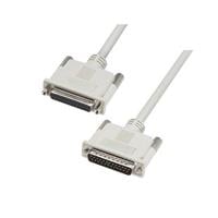 D-Sub Cable Assembly DB25 Gray 6.00' (1.83m) Receptacle, Female Sockets to Plug, Male Pins Shielded